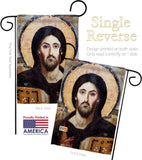 Christ Pantocrator - Faith & Religious Inspirational Vertical Impressions Decorative Flags HG192561 Made In USA