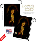 The Madonna in Sorrow - Faith & Religious Inspirational Vertical Impressions Decorative Flags HG192563 Made In USA