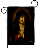 The Madonna in Sorrow - Faith & Religious Inspirational Vertical Impressions Decorative Flags HG192563 Made In USA