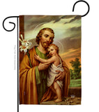 Joseph & Jesus - Faith & Religious Inspirational Vertical Impressions Decorative Flags HG192596 Made In USA