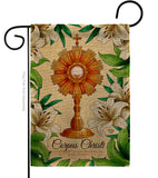 Lilys Corpus Christi - Faith & Religious Inspirational Vertical Impressions Decorative Flags HG192707 Made In USA