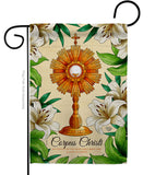 Lilys Corpus Christi - Faith & Religious Inspirational Vertical Impressions Decorative Flags HG192707 Made In USA