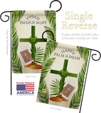 Happy Palm Sunday - Faith & Religious Inspirational Vertical Impressions Decorative Flags HG192714 Made In USA