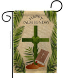 Happy Palm Sunday - Faith & Religious Inspirational Vertical Impressions Decorative Flags HG192714 Made In USA