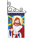 My Shepherd - Faith & Religious Inspirational Vertical Applique Decorative Flags HG103036