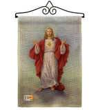 Sacred Heart - Faith & Religious Inspirational Vertical Impressions Decorative Flags HG103046 Made In USA