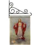 Sacred Heart - Faith & Religious Inspirational Vertical Impressions Decorative Flags HG103046 Made In USA