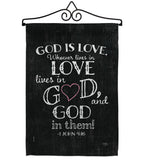 God is Love - Impressions Decorative Garden Flag G153067-BO