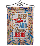 Love Jesus - Faith & Religious Inspirational Vertical Impressions Decorative Flags HG103075 Made In USA