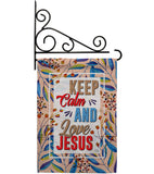 Love Jesus - Faith & Religious Inspirational Vertical Impressions Decorative Flags HG103075 Made In USA