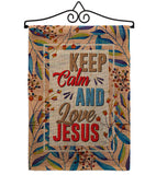 Love Jesus - Faith & Religious Inspirational Vertical Impressions Decorative Flags HG103075 Made In USA