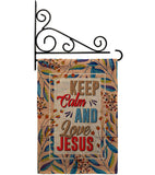 Love Jesus - Faith & Religious Inspirational Vertical Impressions Decorative Flags HG103075 Made In USA