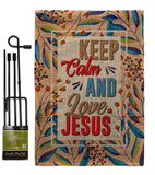 Love Jesus - Faith & Religious Inspirational Vertical Impressions Decorative Flags HG103075 Made In USA