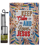 Love Jesus - Faith & Religious Inspirational Vertical Impressions Decorative Flags HG103075 Made In USA