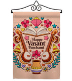 Happy Vasant Panchami - Faith & Religious Inspirational Vertical Impressions Decorative Flags HG103076 Made In USA