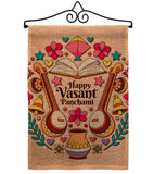 Happy Vasant Panchami - Faith & Religious Inspirational Vertical Impressions Decorative Flags HG103076 Made In USA