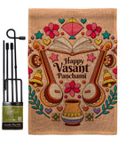 Happy Vasant Panchami - Faith & Religious Inspirational Vertical Impressions Decorative Flags HG103076 Made In USA