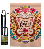 Happy Vasant Panchami - Faith & Religious Inspirational Vertical Impressions Decorative Flags HG103076 Made In USA