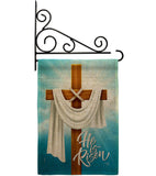 He is Risen - Faith & Religious Inspirational Vertical Impressions Decorative Flags HG103079 Made In USA