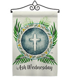 Holy Ash Wednesday - Faith & Religious Inspirational Vertical Impressions Decorative Flags HG103091 Made In USA