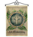 Holy Ash Wednesday - Faith & Religious Inspirational Vertical Impressions Decorative Flags HG103091 Made In USA