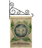 Holy Ash Wednesday - Faith & Religious Inspirational Vertical Impressions Decorative Flags HG103091 Made In USA