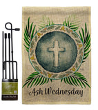 Holy Ash Wednesday - Faith & Religious Inspirational Vertical Impressions Decorative Flags HG103091 Made In USA