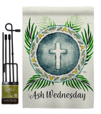 Holy Ash Wednesday - Faith & Religious Inspirational Vertical Impressions Decorative Flags HG103091 Made In USA