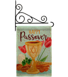 Joyous Passover - Faith & Religious Inspirational Vertical Impressions Decorative Flags HG103093 Made In USA