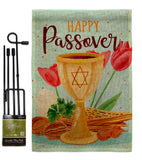 Joyous Passover - Faith & Religious Inspirational Vertical Impressions Decorative Flags HG103093 Made In USA