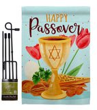 Joyous Passover - Faith & Religious Inspirational Vertical Impressions Decorative Flags HG103093 Made In USA