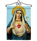 Prayer To Our Lady - Faith & Religious Inspirational Vertical Impressions Decorative Flags HG103095 Made In USA