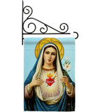 Prayer To Our Lady - Faith & Religious Inspirational Vertical Impressions Decorative Flags HG103095 Made In USA