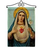 Prayer To Our Lady - Faith & Religious Inspirational Vertical Impressions Decorative Flags HG103095 Made In USA