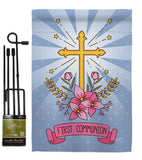 Holy Communion - Faith & Religious Inspirational Vertical Impressions Decorative Flags HG137212 Made In USA