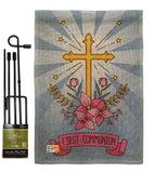 Holy Communion - Faith & Religious Inspirational Vertical Impressions Decorative Flags HG137212 Made In USA