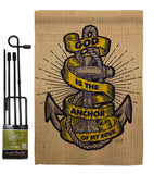 God is the Anchor - Impressions Decorative Garden Flag G135252-BO