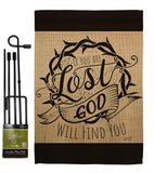 God Will Find You - Impressions Decorative Garden Flag G135255-BO