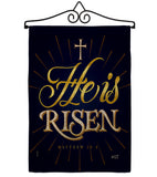 He is Risen - Impressions Decorative Garden Flag G135256-BO