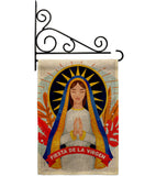Fiesta De La Virgen - Faith & Religious Inspirational Vertical Impressions Decorative Flags HG137521 Made In USA