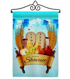 Happy Shavuot - Faith & Religious Inspirational Vertical Impressions Decorative Flags HG137531 Made In USA