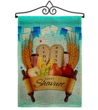 Happy Shavuot - Faith & Religious Inspirational Vertical Impressions Decorative Flags HG137531 Made In USA