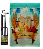 Happy Shavuot - Faith & Religious Inspirational Vertical Impressions Decorative Flags HG137531 Made In USA