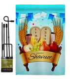 Happy Shavuot - Faith & Religious Inspirational Vertical Impressions Decorative Flags HG137531 Made In USA