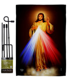 Jesus Divina Misericordia - Faith & Religious Inspirational Vertical Impressions Decorative Flags HG192159 Made In USA