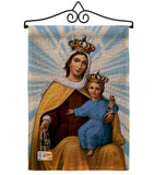 Our Lady of Mount Carmel - Faith & Religious Inspirational Vertical Impressions Decorative Flags HG192165 Made In USA