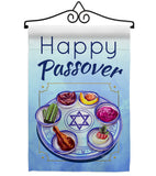 Happy Passover - Faith & Religious Inspirational Vertical Impressions Decorative Flags HG192318 Made In USA