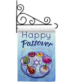 Happy Passover - Faith & Religious Inspirational Vertical Impressions Decorative Flags HG192318 Made In USA