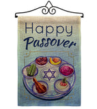 Happy Passover - Faith & Religious Inspirational Vertical Impressions Decorative Flags HG192318 Made In USA