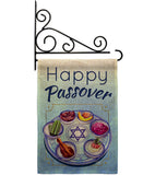 Happy Passover - Faith & Religious Inspirational Vertical Impressions Decorative Flags HG192318 Made In USA